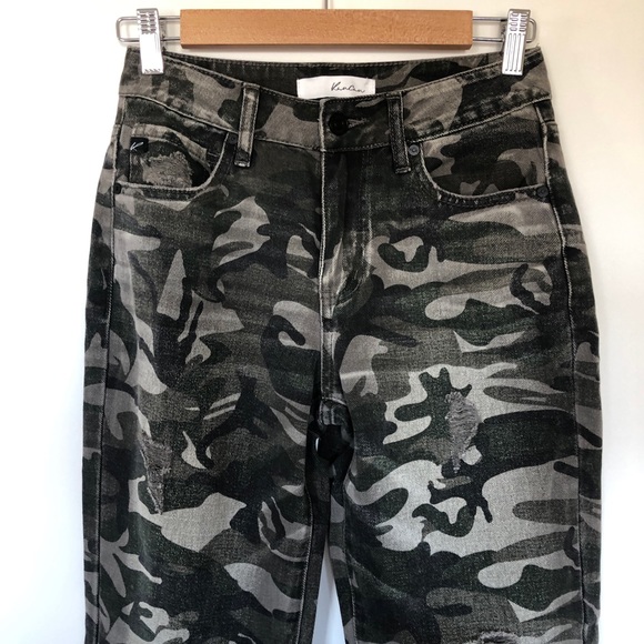 NWT KanCan High Rise Camo Style Estilo Denim Jeans 1/ 24 - Picture 5 of 16